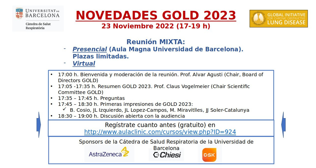 Novedades GOLD 2023 – Reunión Mixta el 23/11/2022