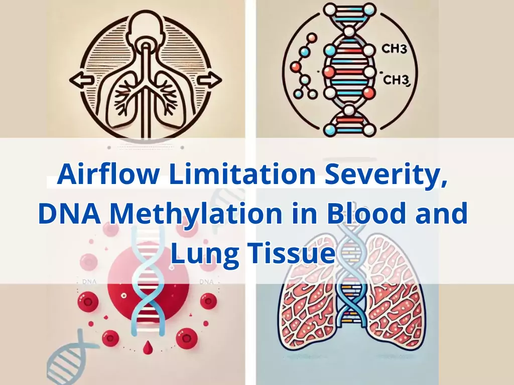 Is the association between the severity of airflow limitation and DNA Methylation similar in blood and lung tissue in patients with COPD?