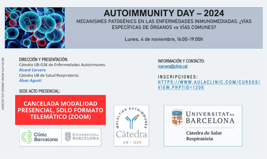 Autoimmunity Day, solo en formato telemático