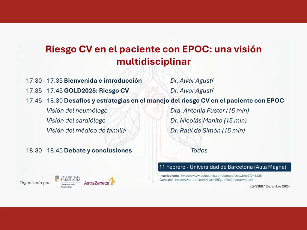 Curso: Riesgo Cardiovascular en el paciente con EPOC